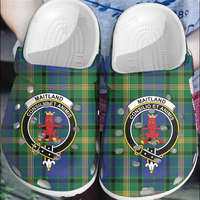 Clan Maitland Tartan Crest Clogs Classic