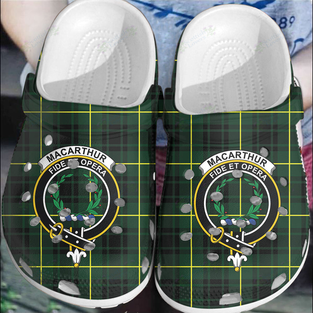 Clan MacArthur Modern Tartan Crest Clogs Classic RS94 MacArthur Modern Tartan Tartan Today