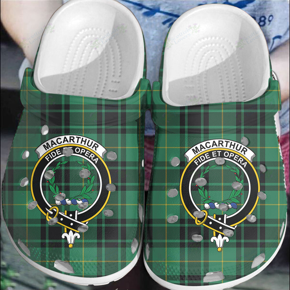 Clan MacArthur Ancient Tartan Crest Clogs Classic DU72 MacArthur Ancient Tartan Tartan Today