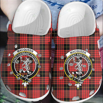 Clan MacQueen Modern Tartan Crest Clogs Classic
