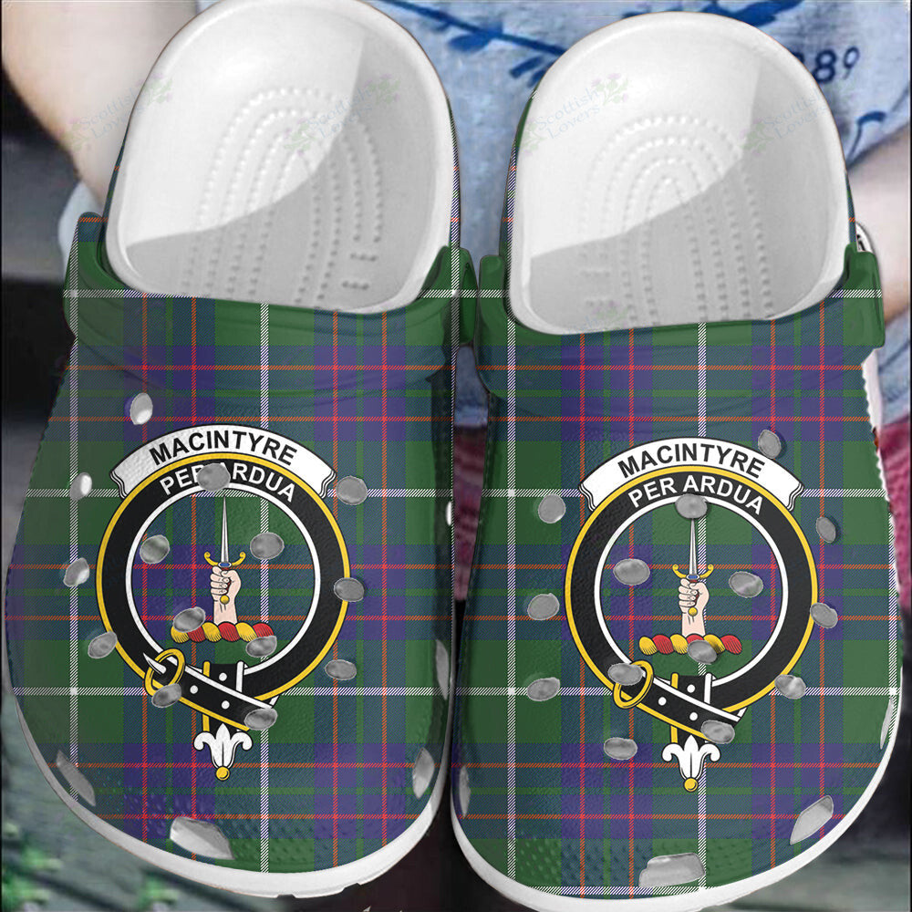 Clan MacIntyre Hunting Modern Tartan Crest Clogs Classic AV33 MacIntyre Hunting Modern Tartan Tartan Today