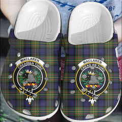 Clan MacLaren Modern Tartan Crest Clogs Classic JA87 MacLaren Modern Tartan Tartan Today