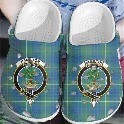 Clan Hamilton Hunting Ancient Tartan Crest Clogs Classic MO67