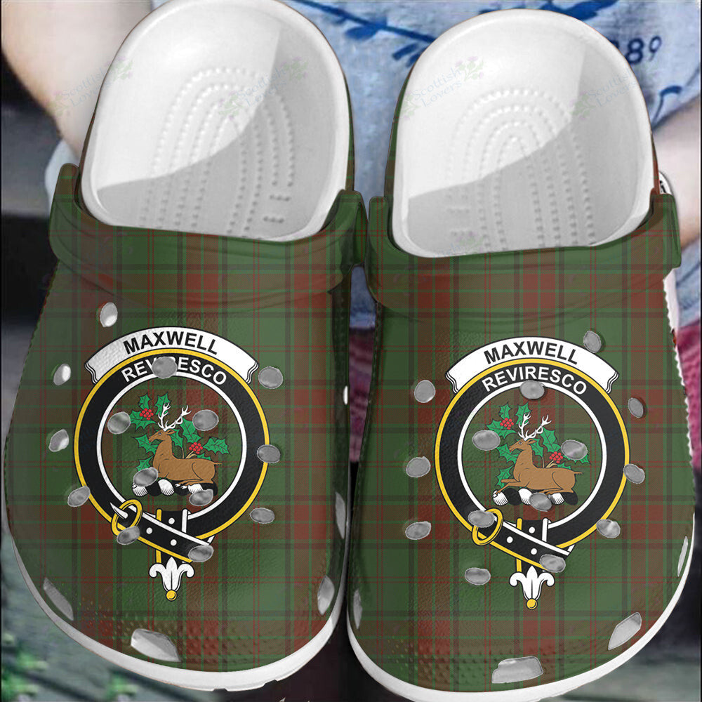 Clan Maxwell Hunting Tartan Crest Clogs Classic AL81 Maxwell Hunting Tartan Tartan Today