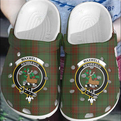Clan Maxwell Hunting Tartan Crest Clogs Classic NR96 Maxwell Hunting Tartan Tartan Today