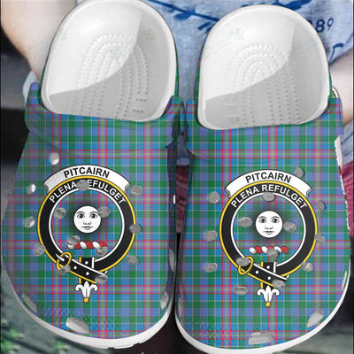 Clan Pitcairn Hunting Tartan Crest Clogs Classic LU78