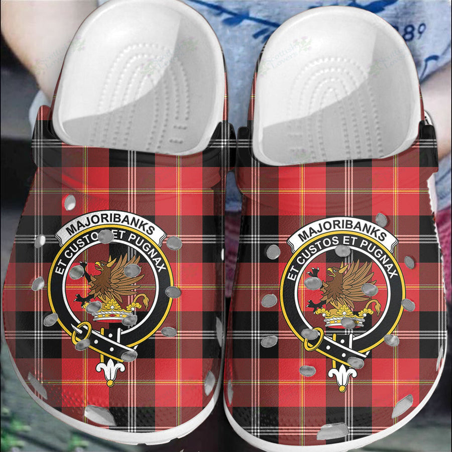 Clan Marjoribanks Tartan Crest Clogs Classic ZL72 Marjoribanks Tartan Tartan Today