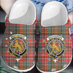 Clan MacPherson Weathered Tartan Crest Clogs Classic QS50 MacPherson Weathered Tartan Tartan Today