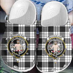 Clan MacFarlane Black & White Ancient Tartan Crest Clogs Classic QW60 MacFarlane Black & White Ancient Tartan Tartan Today