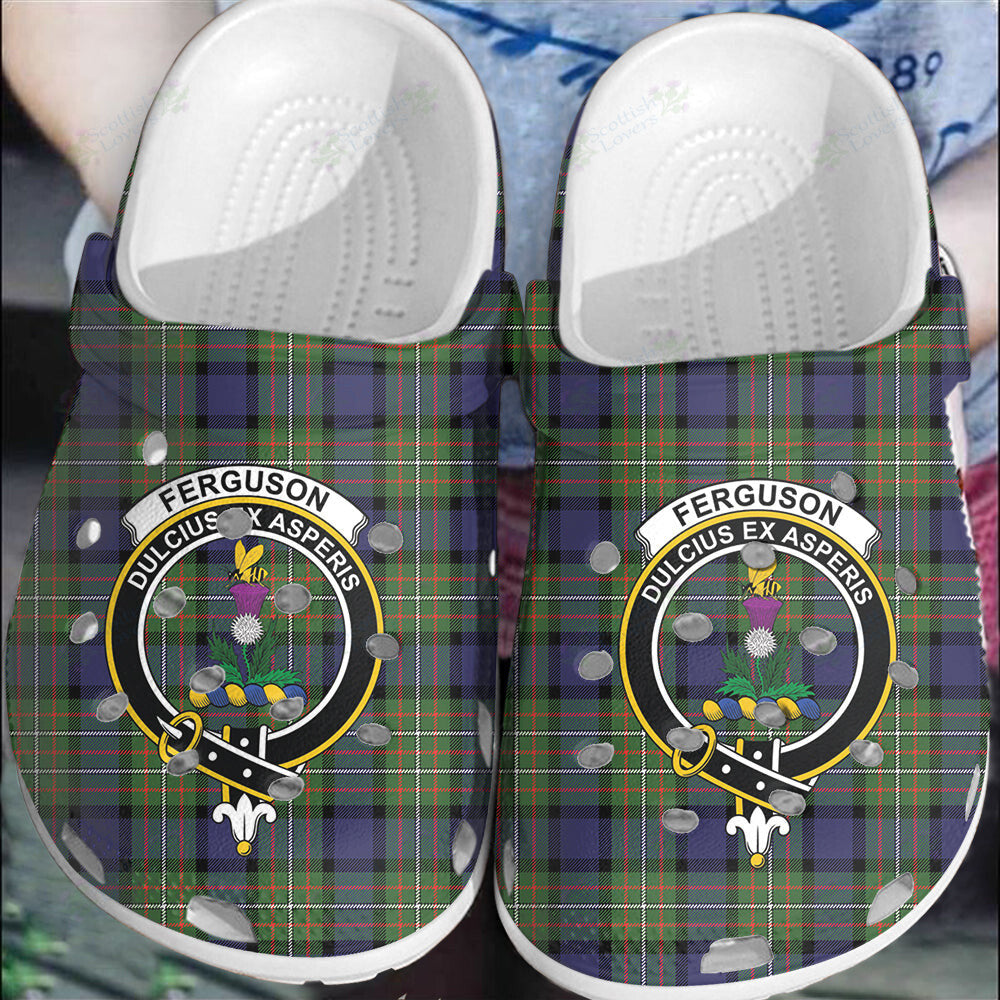 Clan Fergusson Modern Tartan Crest Clogs Classic OO59 Fergusson Modern Tartan Tartan Today
