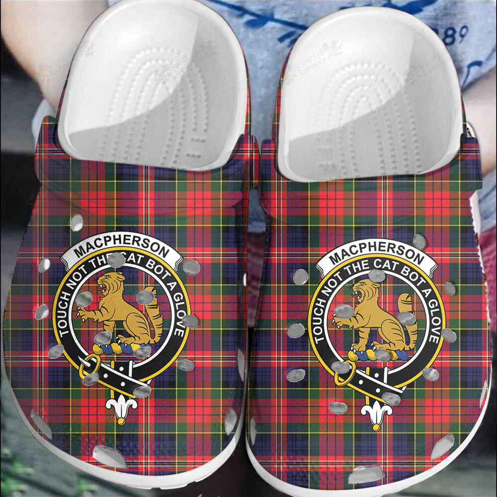 Clan MacPherson Modern Tartan Crest Clogs Classic KE13 MacPherson Modern Tartan Tartan Today