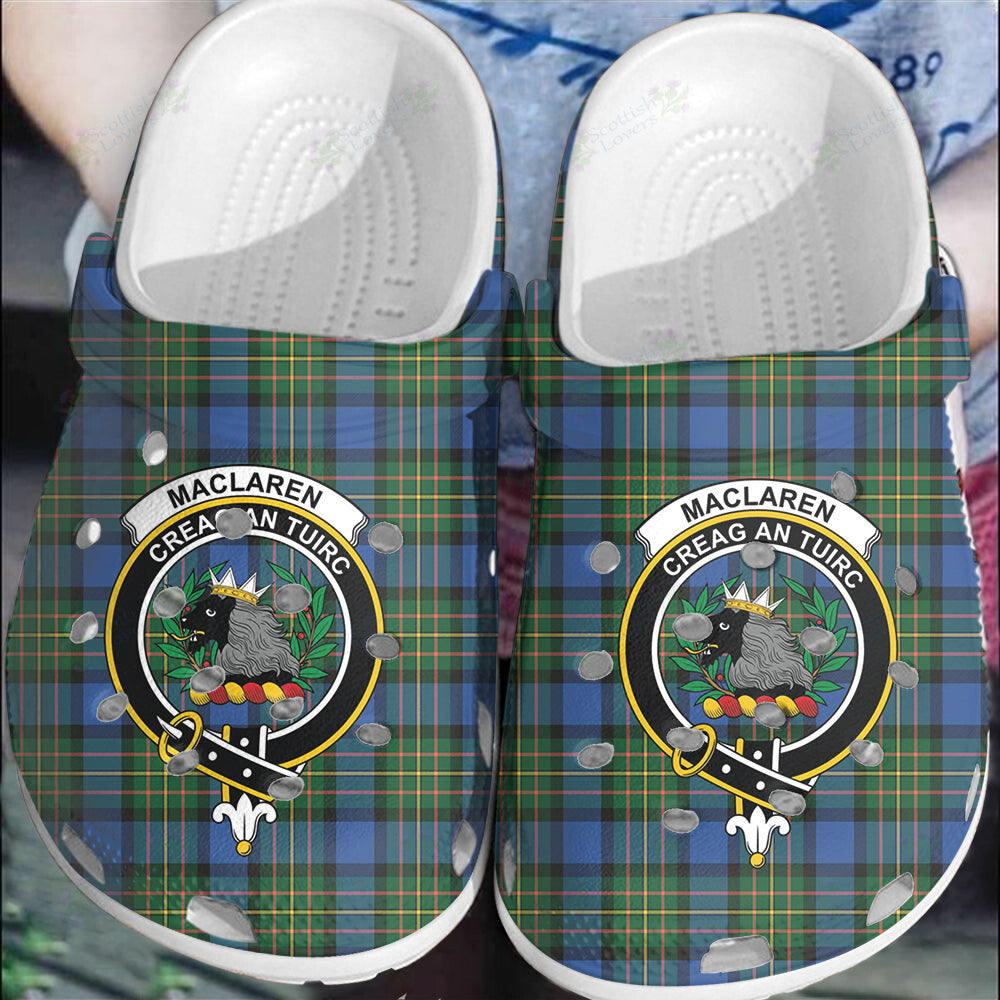 Clan MacLaren Ancient Tartan Crest Clogs Classic PL12 MacLaren Ancient Tartan Tartan Today