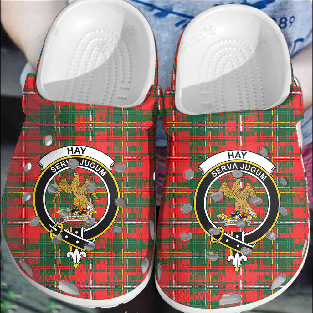 Clan Hay Modern Tartan Crest Clogs Classic XZ17 Hay Modern Tartan Tartan Today