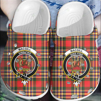 Clan MacGill Modern Tartan Crest Clogs Classic