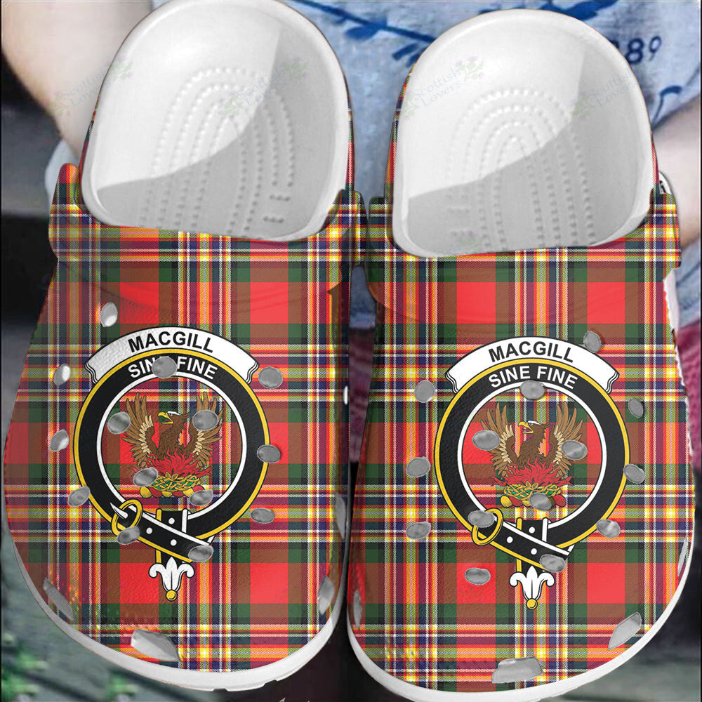 Clan MacGill Modern Tartan Crest Clogs Classic PI24 MacGill Modern Tartan Tartan Today