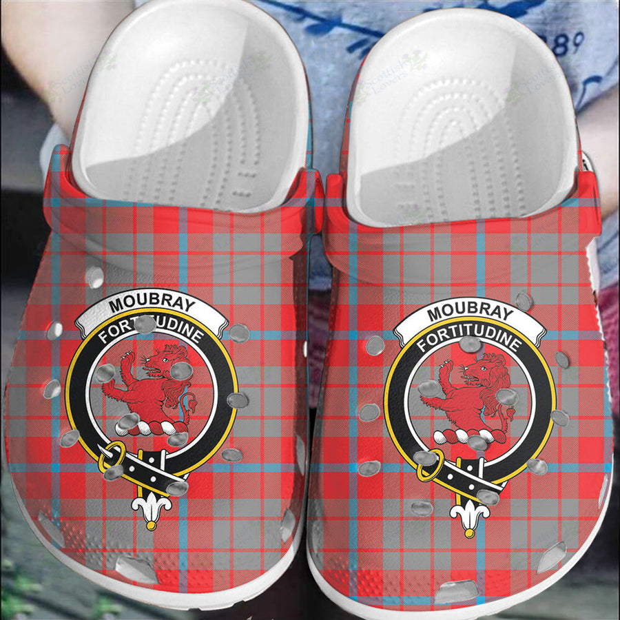 Clan Moubray Tartan Crest Clogs Classic