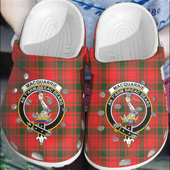Clan MacQuarrie Modern Tartan Crest Clogs Classic RR49 MacQuarrie Modern Tartan Tartan Today