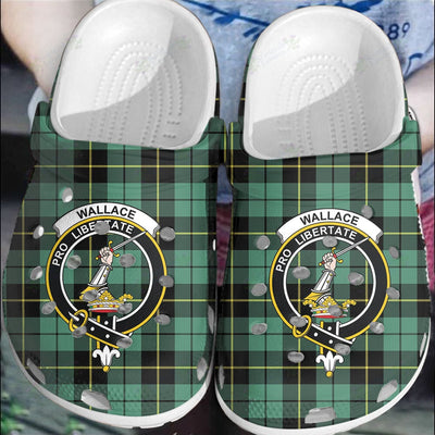 Clan Wallace Hunting Ancient Tartan Crest Clogs Classic NQ49