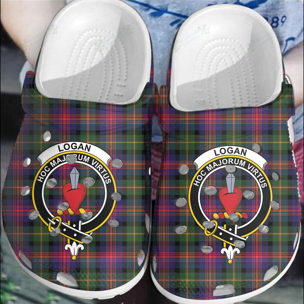 Clan Logan Modern Tartan Crest Clogs Classic MT50 Logan Modern Tartan Tartan Today