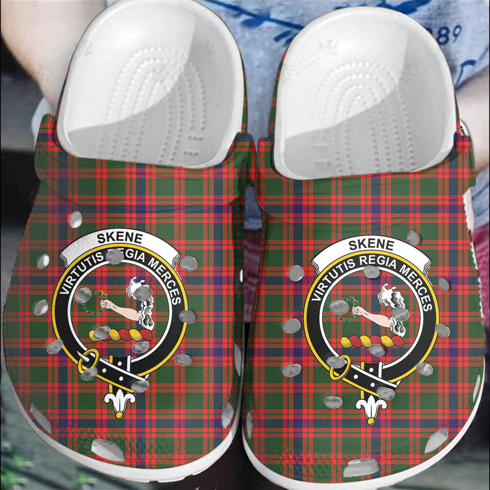 Clan Skene Modern Tartan Crest Clogs Classic SL88 Skene Modern Tartan Tartan Today