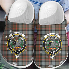 Clan MacLaren Weathered Tartan Crest Clogs Classic EJ19 MacLaren Weathered Tartan Tartan Today
