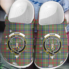 Clan Shaw Green Modern Tartan Crest Clogs Classic QI61 Shaw Green Modern Tartan Tartan Today