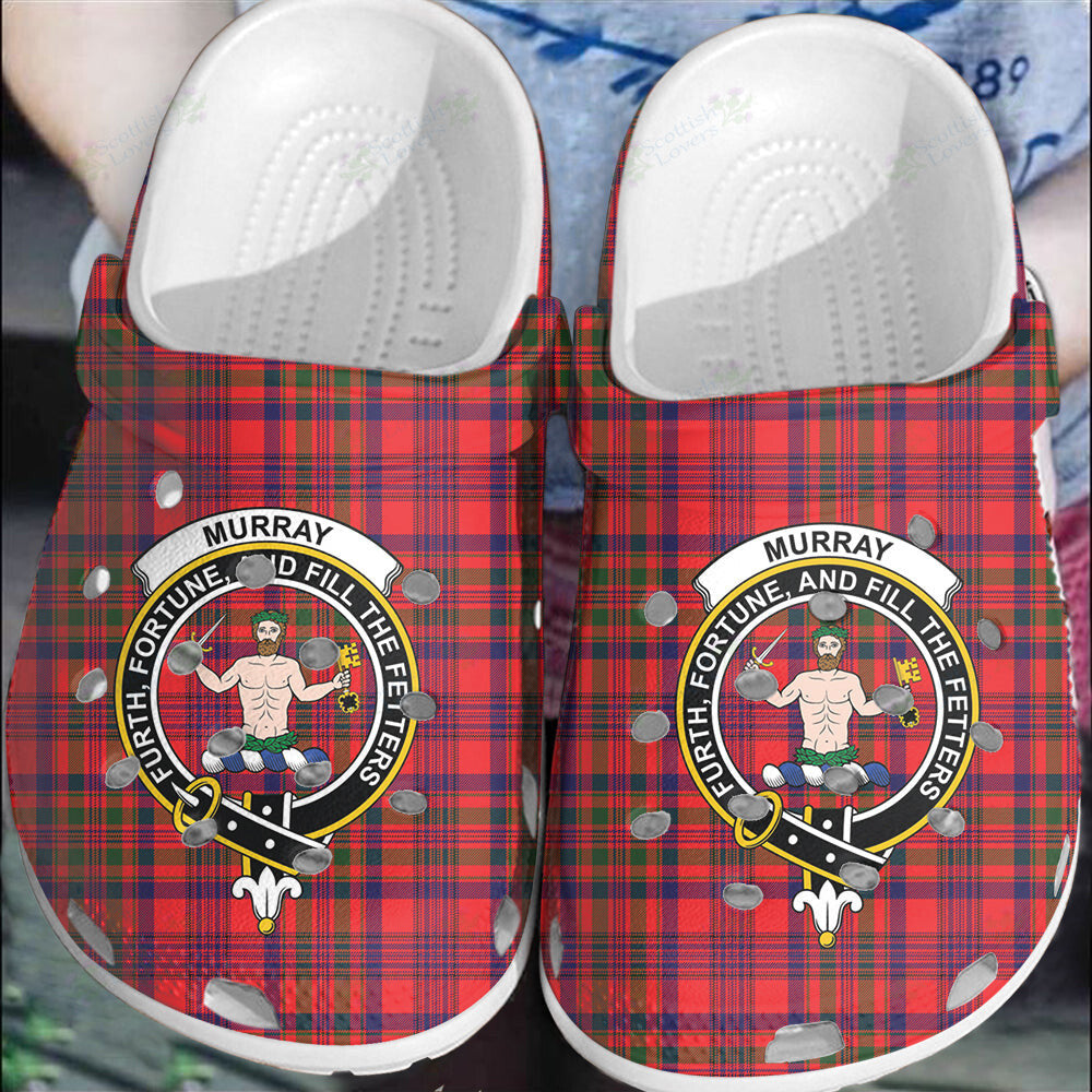 Clan Murray of Tulloch Modern Tartan Crest Clogs Classic JI35 Murray of Tulloch Modern Tartan Tartan Today