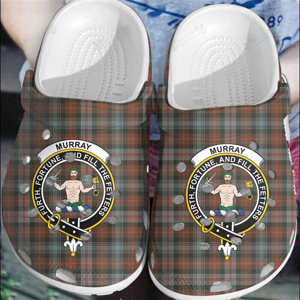 Clan Murray of Atholl Weathered Tartan Crest Clogs Classic HH67 Murray of Atholl Weathered Tartan Tartan Today
