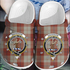 Clan Davidson Dress Dancers Tartan Crest Clogs Classic PV79 Davidson Dress Dancers Tartan Tartan Today