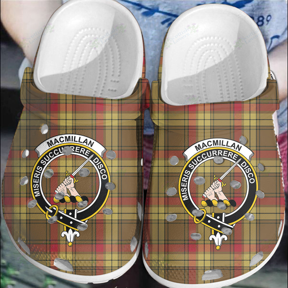 Clan MacMillan Old Weathered Tartan Crest Clogs Classic PY62 MacMillan Old Weathered Tartan Tartan Today