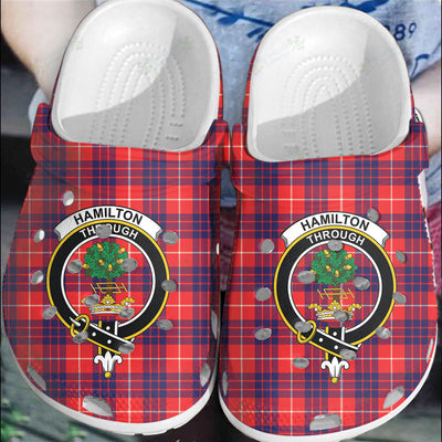 Clan Hamilton Modern Tartan Crest Clogs Classic UB56