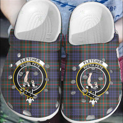 Clan Fletcher of Dunans Tartan Crest Clogs Classic AJ79 Fletcher of Dunans Tartan Tartan Today