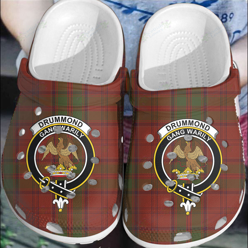 Clan Drummond Tartan Crest Clogs Classic FO97 Drummond Clan Tartan Tartan Today