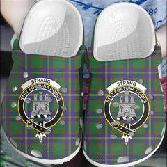 Clan Strange of Balkaskie Tartan Crest Clogs Classic IH92 Strange of Balkaskie Tartan Tartan Today