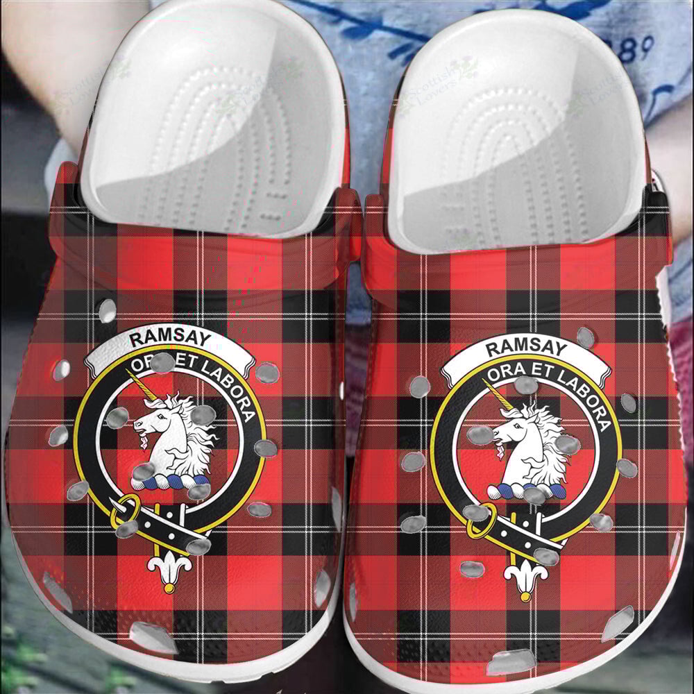 Clan Ramsay Modern Tartan Crest Clogs Classic QX44 Ramsay Modern Tartan Tartan Today