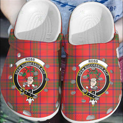 Clan Ross Modern Tartan Crest Clogs Classic FW37 Ross Modern Tartan Tartan Today