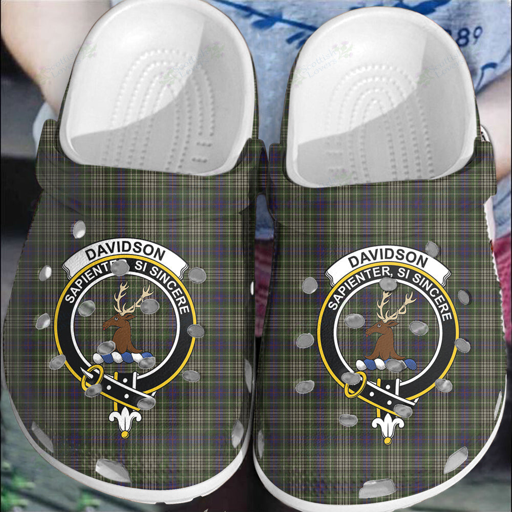 Clan Davidson Tulloch Dress Tartan Crest Clogs Classic MP63 Davidson Tulloch Dress Tartan Tartan Today