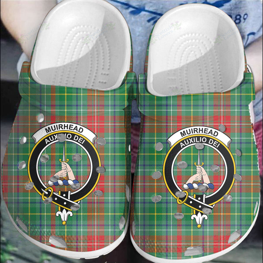 Clan Muirhead Tartan Crest Clogs Classic