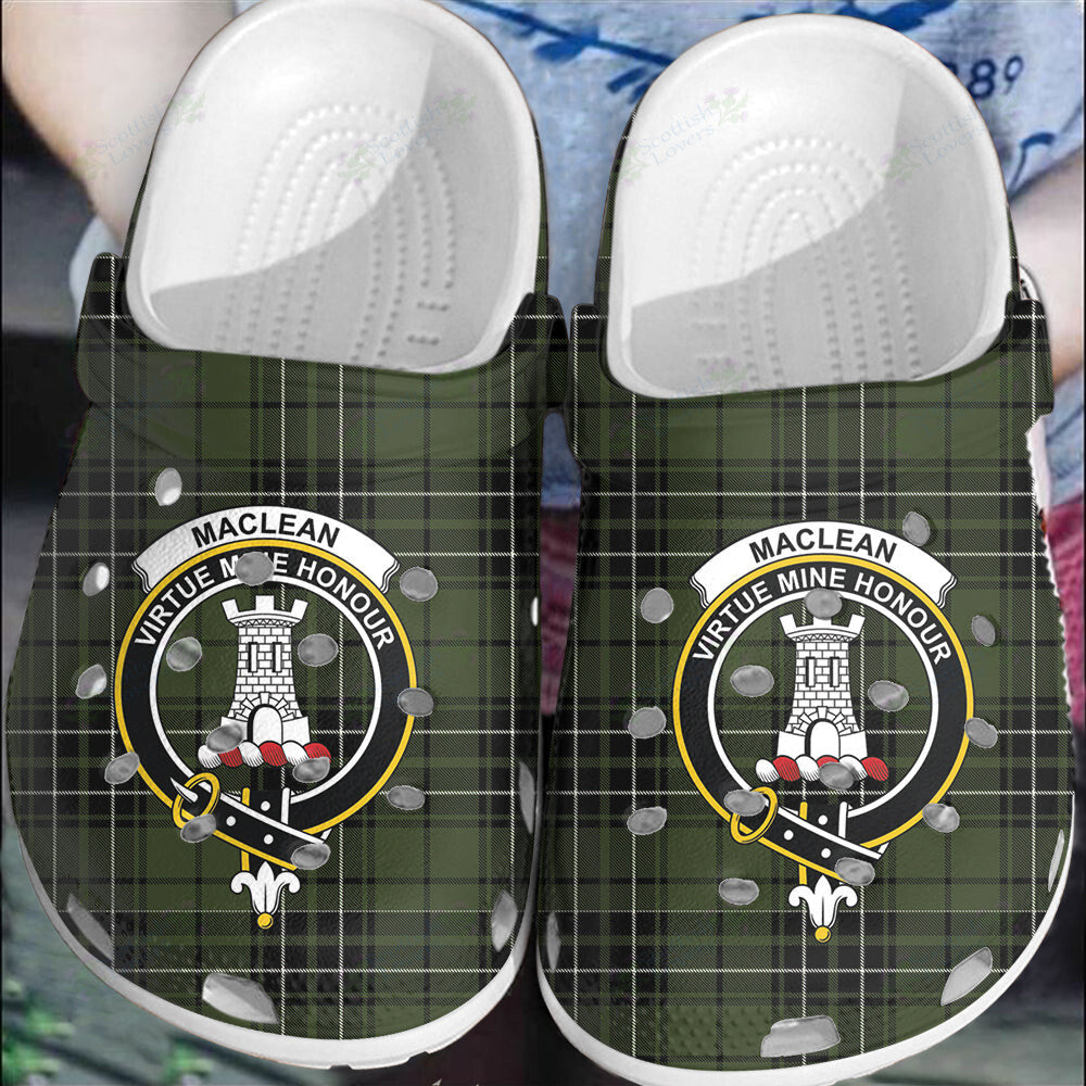 Clan MacLean Hunting Ancient Tartan Crest Clogs Classic OS99 MacLean Hunting Ancient Tartan Tartan Today