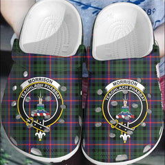 Clan Morrison Modern Tartan Crest Clogs Classic GW66 Morrison Modern Tartan Tartan Today