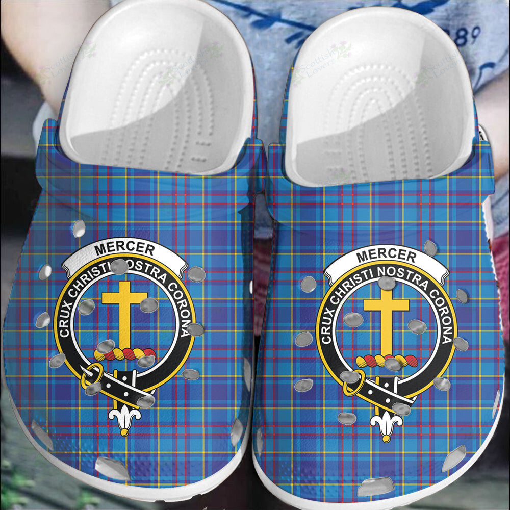 Clan Mercer Modern Tartan Crest Clogs Classic TT72 Mercer Modern Tartan Tartan Today