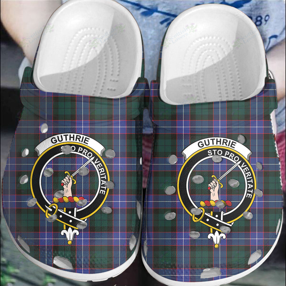 Clan Guthrie Modern Tartan Crest Clogs Classic TP10 Guthrie Modern Tartan Tartan Today