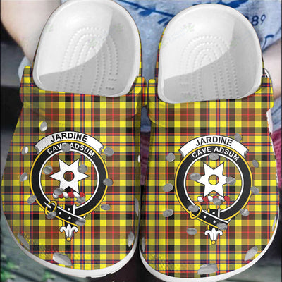 Clan Jardine Tartan Crest Clogs Classic