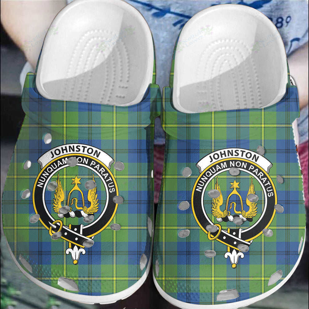 Clan Johnston Ancient Tartan Crest Clogs Classic JZ25 Johnston Ancient Tartan Tartan Today