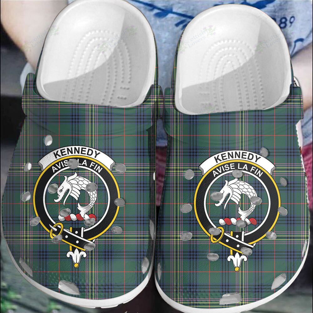 Clan Kennedy Modern Tartan Crest Clogs Classic OD49 Kennedy Modern Tartan Tartan Today