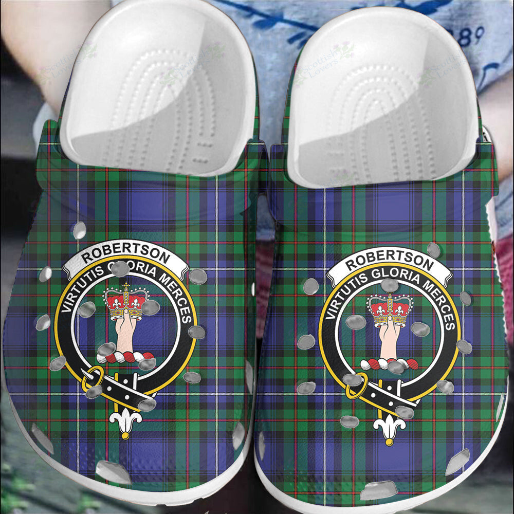 Clan Robertson Hunting Modern Tartan Crest Clogs Classic KP82 Robertson Hunting Modern Tartan Tartan Today