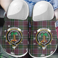 Clan Crosbie Tartan Crest Clogs Classic RI44 Crosbie Tartan Tartan Today