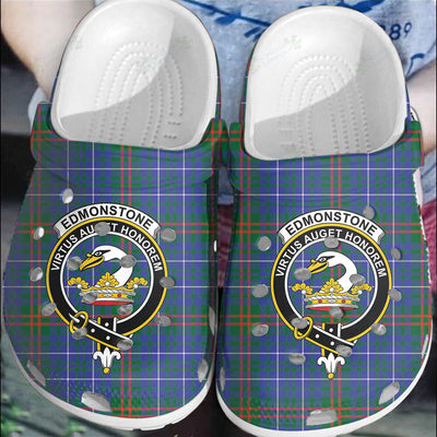 Clan Edmonstone Tartan Crest Clogs Classic DR55