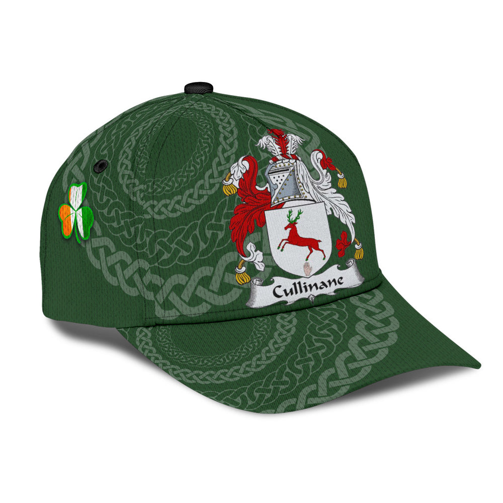 Clan Cullinane Coat Of Arms - Irish Family Crest St Patrick's Day Classic CapCG76 Classic Cap - Cullinane Coat Of Arms St Patrick's Day Classic Cap Irish Cap