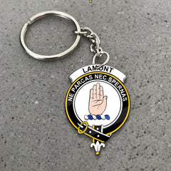 Clan Lamont Tartan Crest Keychain GR22 Clan Lamont Tartan Today